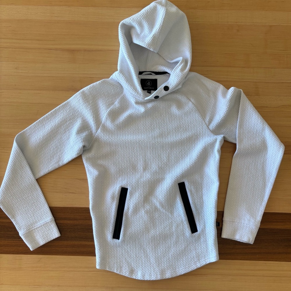 Swannies.co White Textured Women's Hoodie